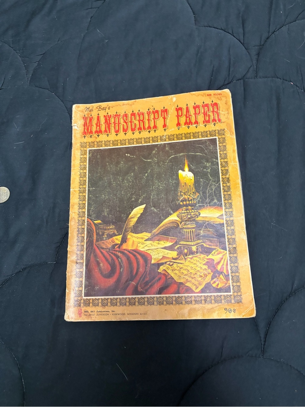 Manuscript Paper Notebook - Yellow Cover